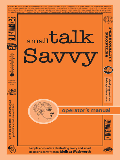 Title details for Small Talk Savvy by Melissa Wadsworth - Available
